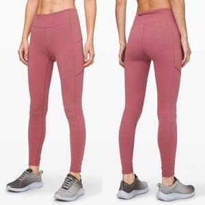 Lululemon Speed Up Tight 28" Full-On Luxtreme Size 4 Moss Rose Pink Leggings